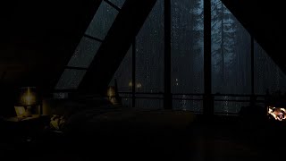 Lulling Night Rain and Thunder Sounds for Absolute Relaxation Inside Your Camping Car [upl. by Tnek]