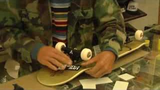 How to Customize a Skateboard  Applying Skateboard Stickers [upl. by Norahs]