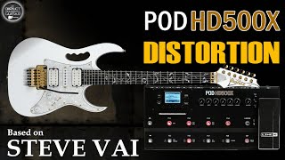 Line 6 POD HD500X Lead Tone Based on Steve Vai Guitar Sound [upl. by Okoyk968]