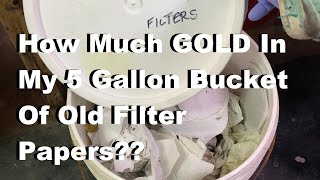 How To Recover The GOLD From Used Filter Papers Pt1 [upl. by Jacenta]