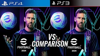 eFootball 2024 PS4 Vs PS3 [upl. by Annol]