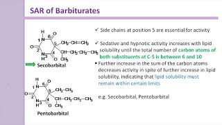 Barbiturates Structural activity relationship SAR [upl. by Airb]