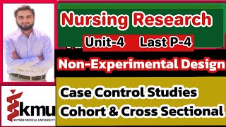 non experimental research design unit4 part4 last nursing research [upl. by Simonette]