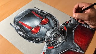 Drawing AntMan  Timelapse  Artology [upl. by Liatrice]