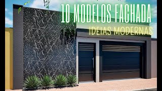 TOP 10 MODELOS DE FACHADA MODERNAS [upl. by Lladnar86]