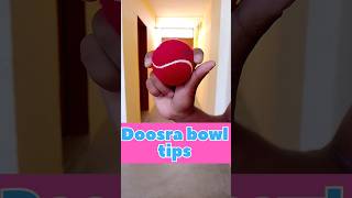 How to bowl doosra in tennis ball shorts shortfeed bowling cricketshorts spinbowling [upl. by Drucill98]