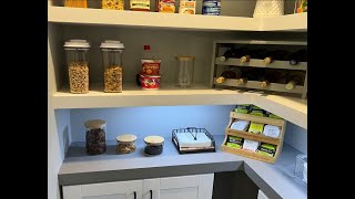 2000 PANTRY MAKEOVER  Floating Pantry Shelves  How to Renovate a Pantry [upl. by Ynomrah]