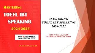 TOEFL Speaking 20242025 [upl. by Atinob]