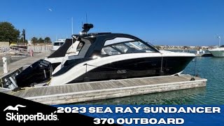 2023 Sea Ray 370 Sundancer OB Boat Tour SkipperBuds [upl. by Dirk]