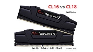 GSkill CL16 vs Corsair CL18 3600Mhz DDR4 ram with my Ryzen gaming PC [upl. by Gregoor]