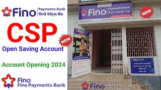 Fino Payment Bank  Fino Payment Bank Account Opening 2024  Fino Bank Account Opening Csp [upl. by Auqeenwahs]