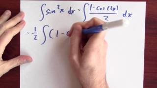 What is the antiderivative of sine squared  Week 10  Lecture 12  Mooculus [upl. by Emiline]