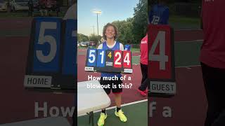 How much of a blowout is this basketball amazing viralvideo viralshorts fire sports [upl. by Heer816]