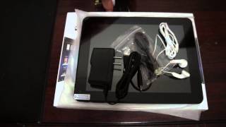 Pipo M6 3g WCDMA Tablet PC unboxing Review  World Premiere [upl. by Berghoff]