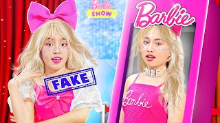 Barbie Vraie vs Barbie Fausse Relooking Extrême de Nerd à Fille Populaire [upl. by Nahtahoj551]