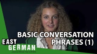 Easy German  Basic Conversation Phrases 1 [upl. by Ellehsal]