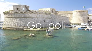 Gallipoli Walking Tour Puglia Italy  4K UHD  Virtual Trip [upl. by Fabrin]