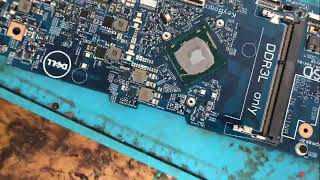 Dell Laptop Motherboard Short Circuit Identification and Fixing [upl. by Ahsille]