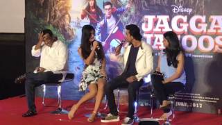 Katrina asked Ranbir Kapoor Tu peeke aaya kya at the Jagga Jasoos song launch  SpotboyE [upl. by Hagan705]