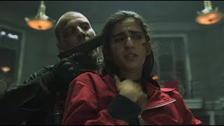 Nairobi Death Scene in Hindi  Money Heist  Professor [upl. by Anisirhc533]