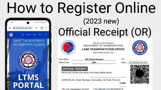 How to register in LTO online  online renewal of motor vehicle registration LTMS 2023 [upl. by Hamid]