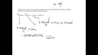 Limiting Reactants with molarity [upl. by Muirhead113]