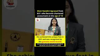 Nandini Agrawal become CA at the age of 19current affairs today shorts currentsaffairs [upl. by Jorin]