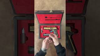 9mm Girsan MC 1911 S9 Gold Pistol Unboxing amp Hands on mc1911 [upl. by Lounge]