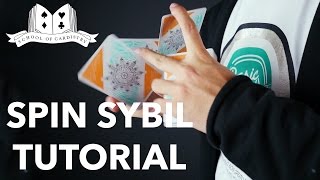 Cardistry for Beginners Twohanded Cut  Spin Sybil Tutorial [upl. by Yeorgi]