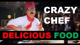 Crazy chef at Benihana in London UK [upl. by Giralda915]