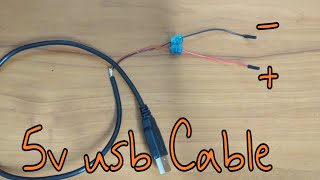 Tutorial  How to Make your own 5v USB power supply CABLE without soldering [upl. by Brunella]