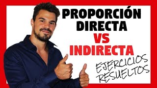 DIFERENCIAS entre PROPORCIONALIDAD DIRECTA e INVERSA 😲 SER un GENIO en 3 min 👌 Proporcionalidad 💪 [upl. by Seto424]