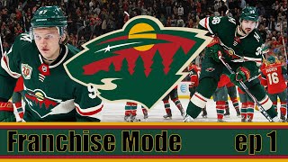 HLM 25  Franchise mode  Minnesota Wild ep 1 Time to get Wild [upl. by Jehoash112]