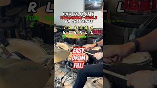 How to Play a ParadiddleDiddle Drum Fill Easy Drum Lesson drums [upl. by Kulsrud188]