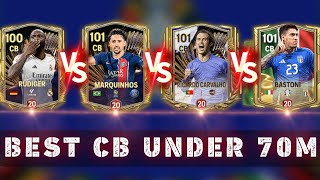 97 Bastoni vs 97 Carvalho vs 97 Marquinhos vs 96 Rudiger review fc mobile [upl. by Aneleasor]