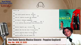 🎙 Che Vuole Questa Musica Stasera  Peppino Gagliardi Vocal Backing Track with chords and lyrics [upl. by Assyli174]