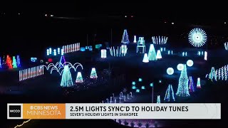 Severs Holiday Light Show opens in Shakopee [upl. by Annirtak304]