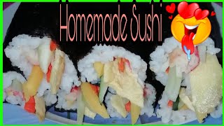 Homemade Sushi  Easy steps to make sushi [upl. by Karlen215]