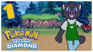 Pokemon Brilliant Diamond  Episode 1  A Monkey a Penguin and a Turtle Walk Into a Bar [upl. by Tabbatha]