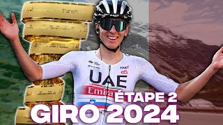 GIRO DITALIA 2024  ÉTAPE 2  San Francesco al Campo › Santuario di Oropa [upl. by Ames]