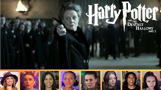 Reactors Reacting to MINERVA MCGONAGALL VS SNAPE  Harry Potter and the Deathly Hallows Pt 2 2011 [upl. by Kathryne]