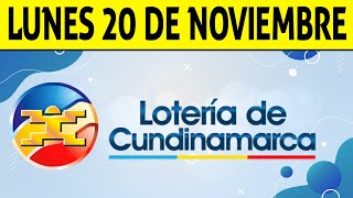 Resultados Lotería de CUNDINAMARCA Lunes 20 de Noviembre de 2023 PREMIO MAYOR 😱💰🚨 [upl. by Ynomrah171]