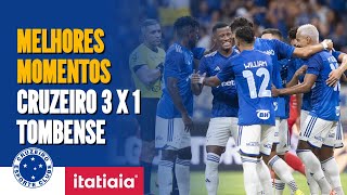 CONFIRA OS MELHORES MOMENTOS DE CRUZEIRO 3 X 1 TOMBENSE [upl. by Abita]