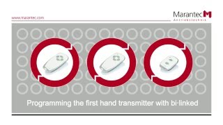 Marantec  Programming the first hand transmitter with bi·linked [upl. by Strickland348]