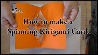 54 How to make a Spinning Kirigami Card [upl. by Quartis]