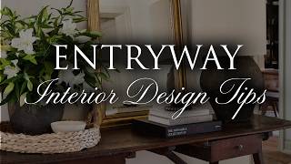 ENTRYWAY Interior Design Tips  Our Top 12 Styling Tips Small Medium amp Large [upl. by Gayleen]