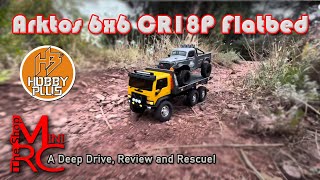 The Hobby Plus CR18P 6x6 Arktos Flatbed to the Rescue Deep Dive Review amp Size Comparison [upl. by Nwahsal871]