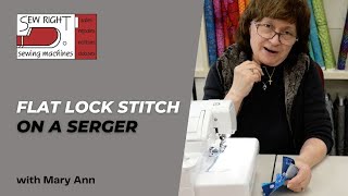 How to Use the Flatlock Stitch on a Jetair and Standard Serger [upl. by Odnanreh]