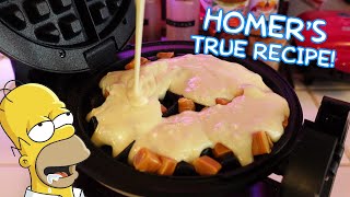 I Followed Homer Simpsons Moon Waffle Recipe [upl. by Ebocaj]