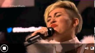 Miley Cyrus Wrecking Ball Live iHeart Radio Music Festival [upl. by Oiuqise]